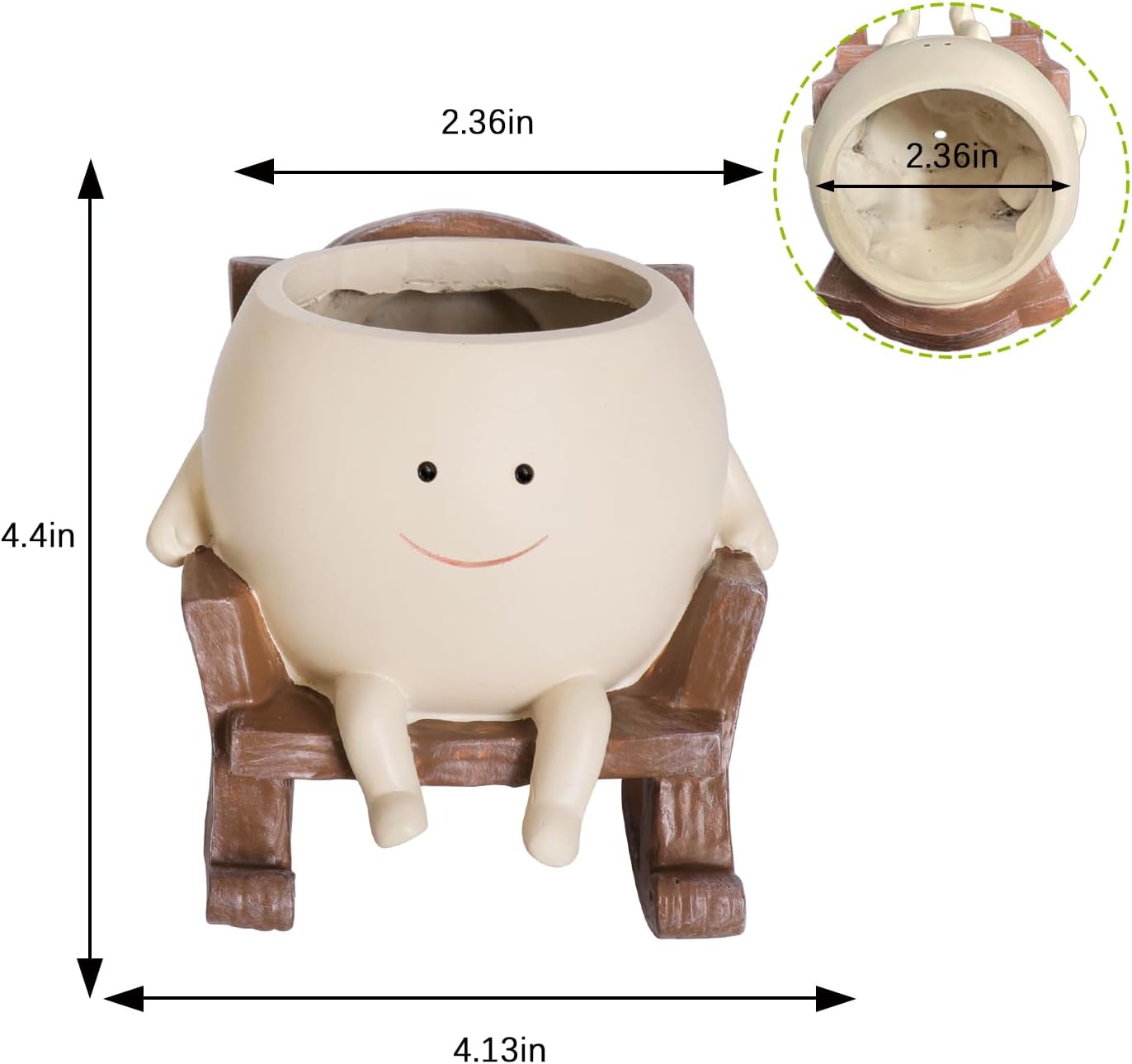 Floating Smile Planter Pot