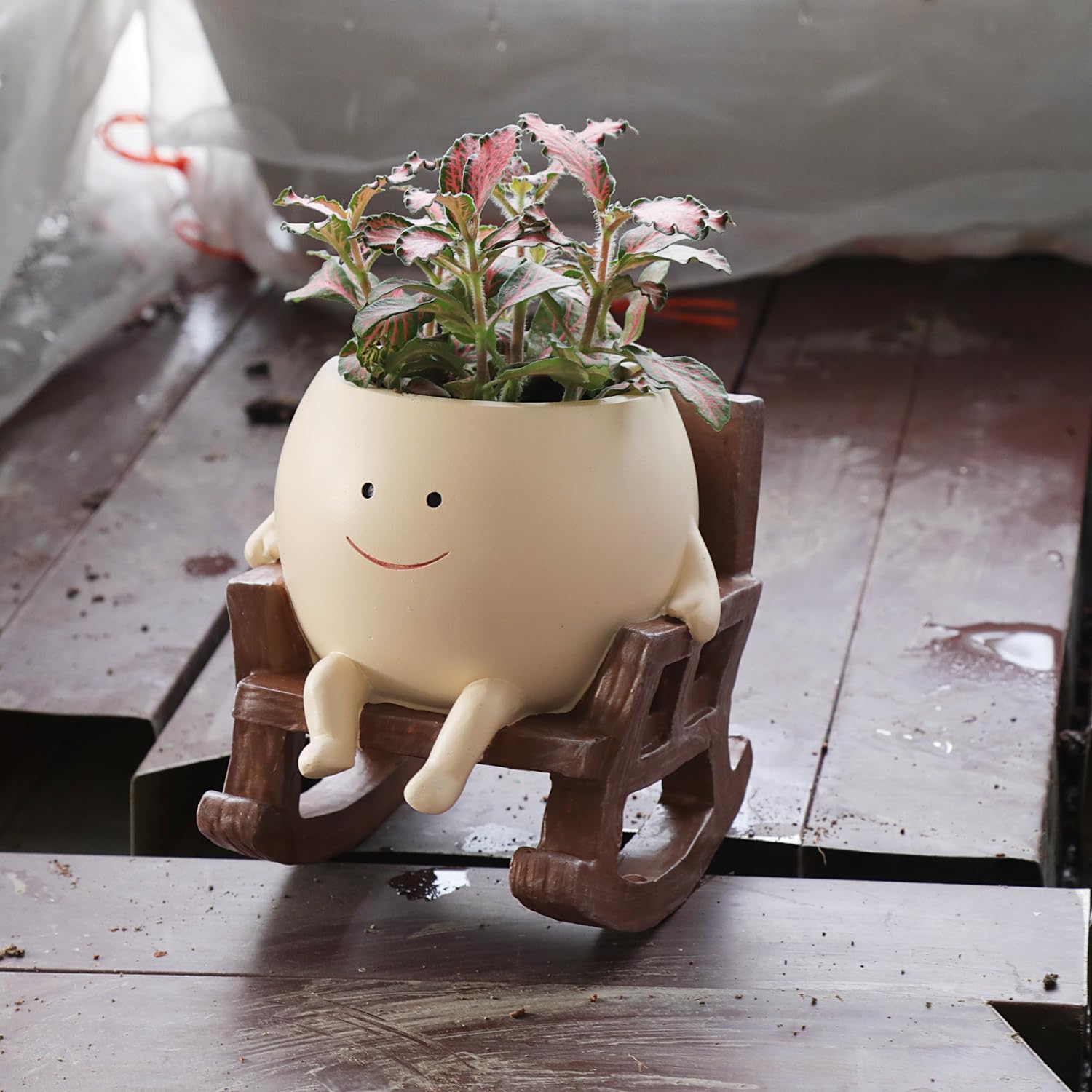 Floating Smile Planter Pot