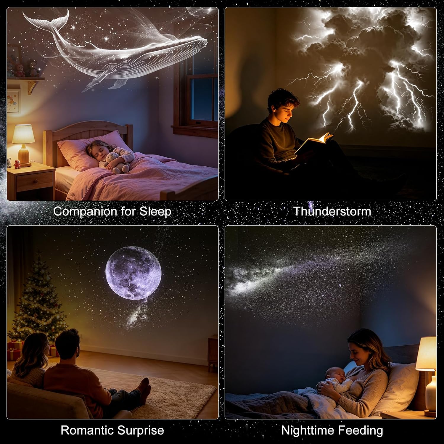 Starlit Dreams Galaxy Projector